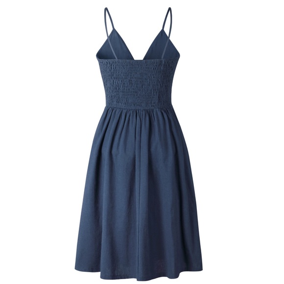 💓💓My Dream Sexy Navy Button in Front Dress - Picture 6 of 6